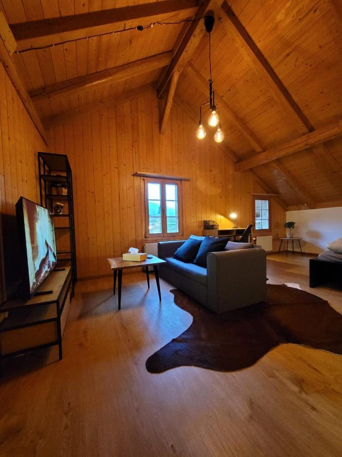 Forest View Apartment In Leissigen By Interlaken With No Kitchen מראה חיצוני תמונה